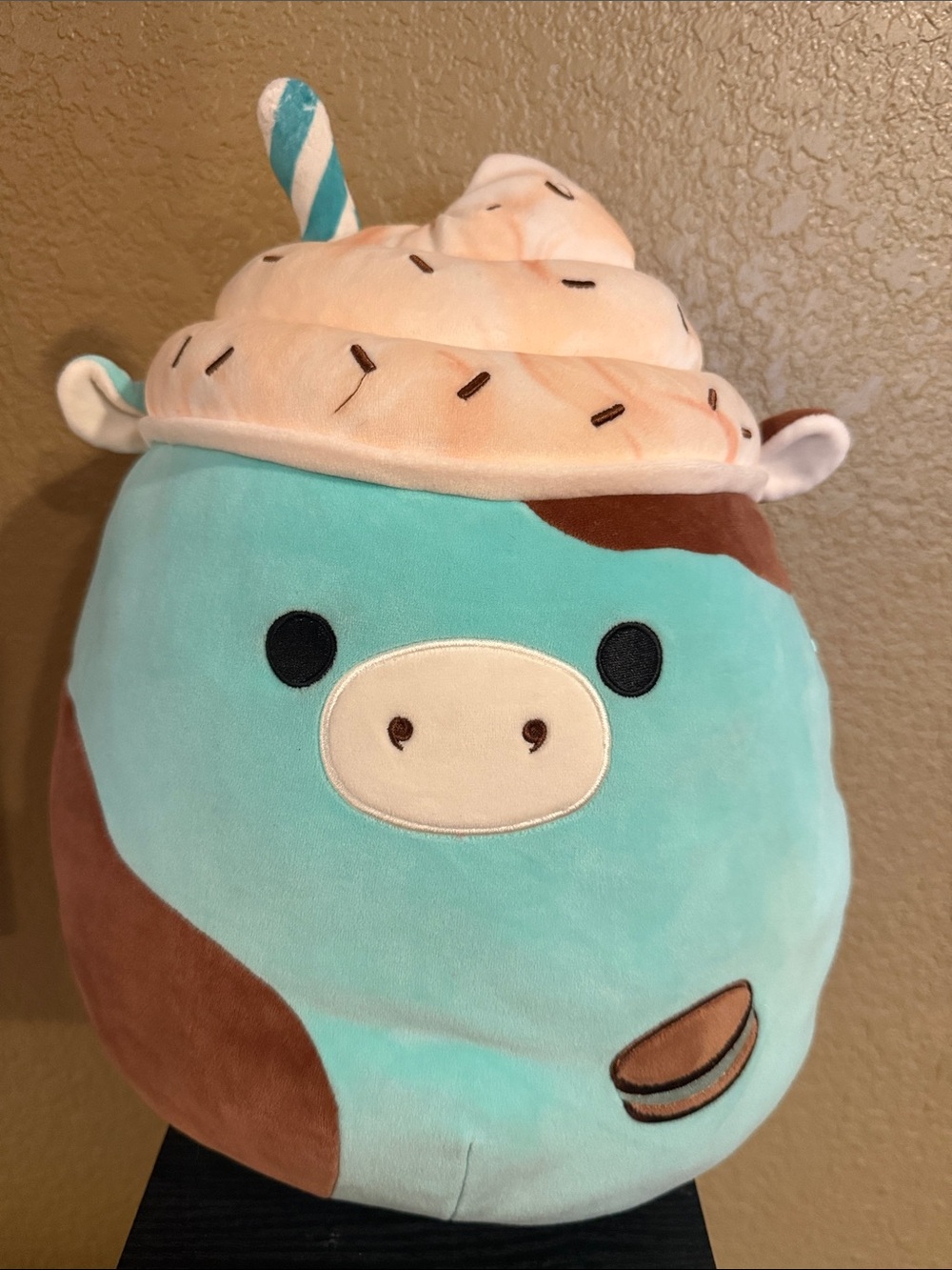 Squishmallows Ingeborg The Thin Mint Milkshake Cow 12"